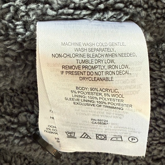 Columbia Jacket Men Large Shacket Sherpa Lined Wool Blend Flannel Plaid Red Blk - Picture 12 of 14